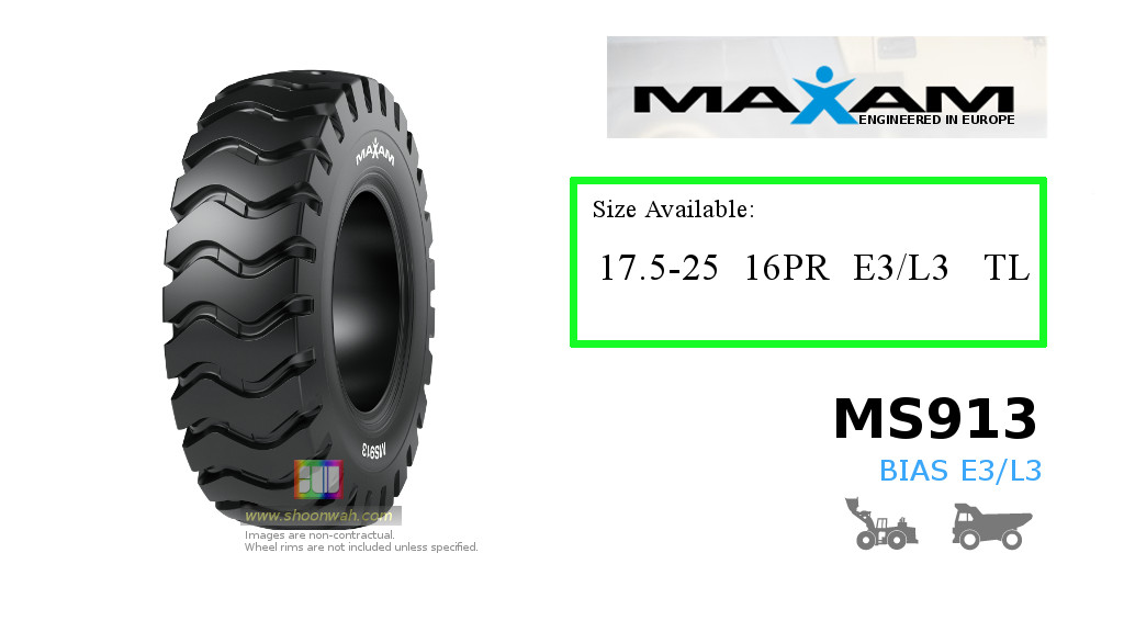 17.5-25 16PR Maxam E3/L3 Industrial OTR tractor tire available in malaysia